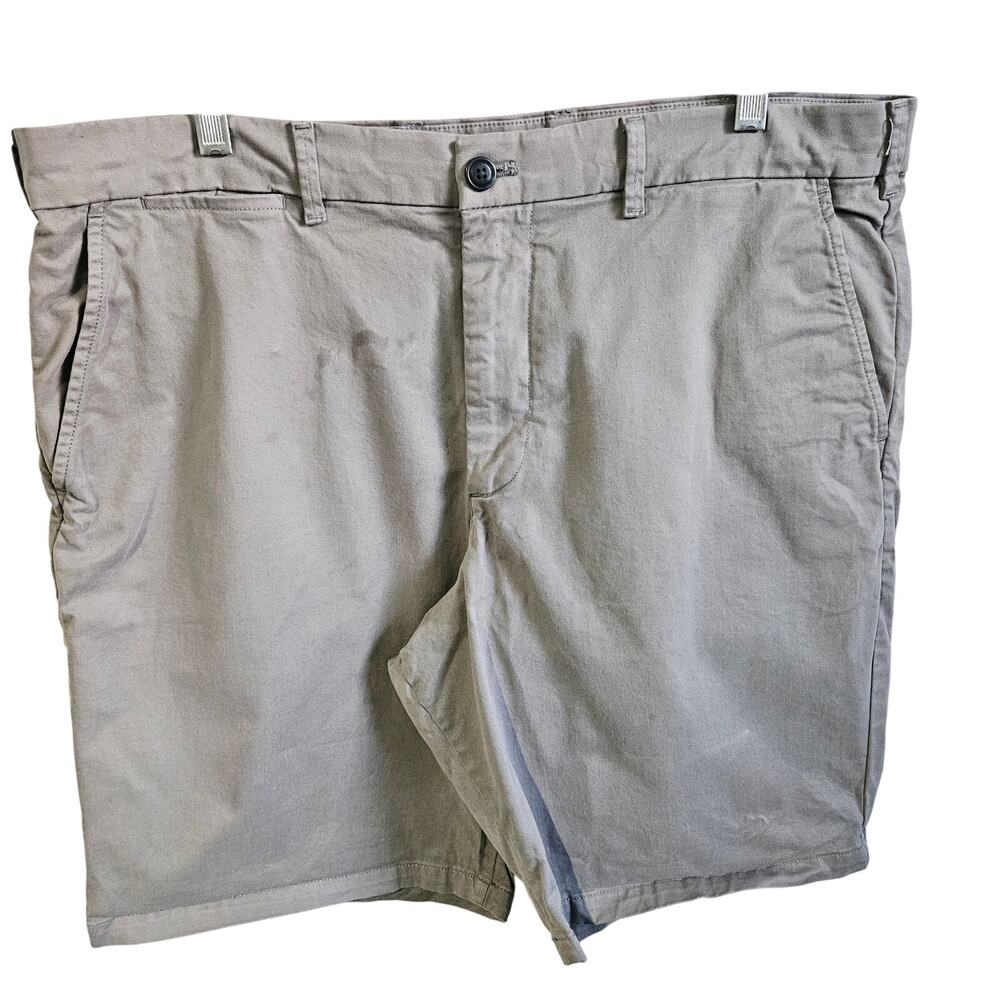 Gap Men's Size 36 Flat Front Chino Shorts 10" Light Grey Casual Classic Summer